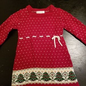 Red.sweater dress christmas